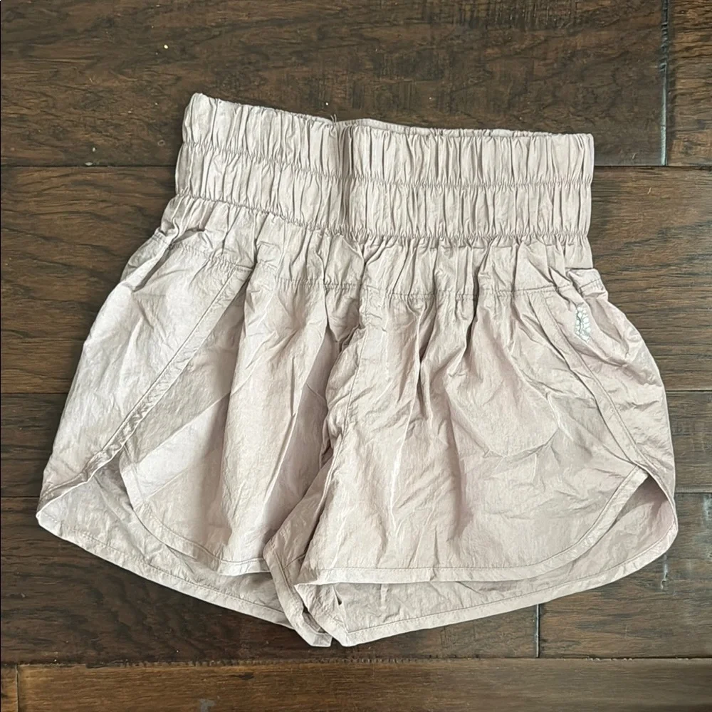 Dusty Rose Free People The Way Home High-Waisted Shorts - Picture 1 of 3
